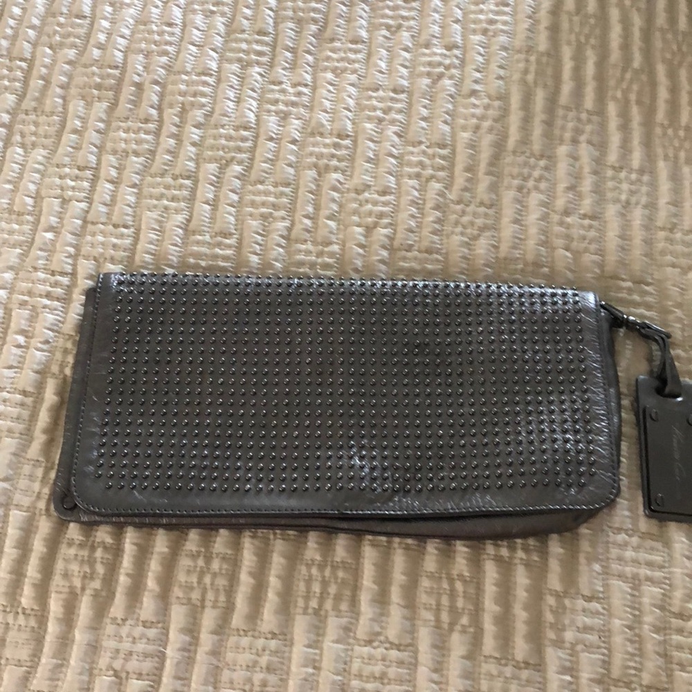 Kenneth Cole Gunmetal Clutch